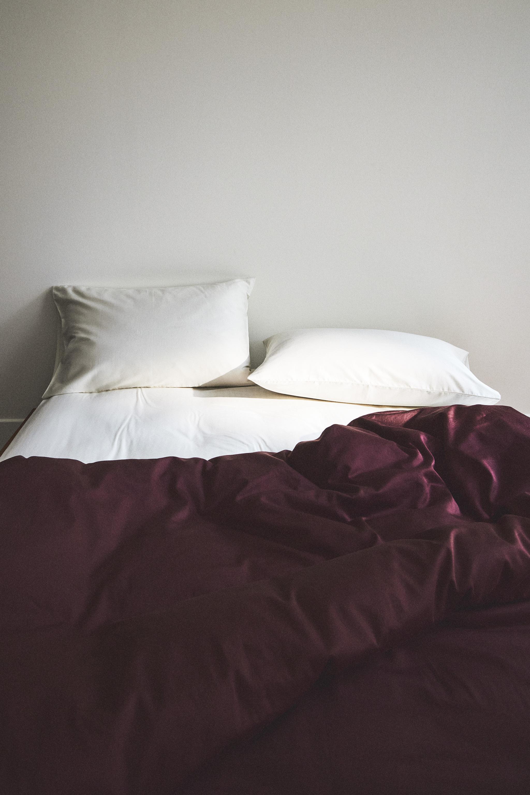 HOUSSE DE COUETTE SATIN DÉLAVÉ (300 FILS)